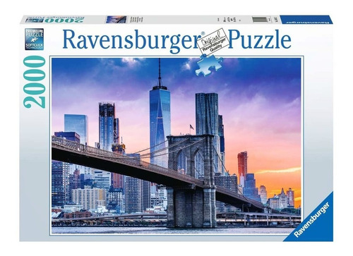Imagen 1 de 3 de Puzzle 2000 Pz- De Brooklyn A Manhattan- Ravensburger 160112