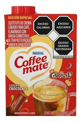 2 Pzs Sustituto De Crema Para Café Coffee Mate Líquido Carlo