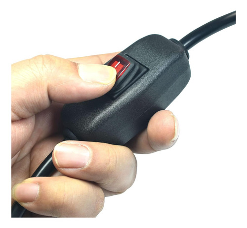 Cable De Extensión De Enchufe Plano Con Interruptor De Agua,