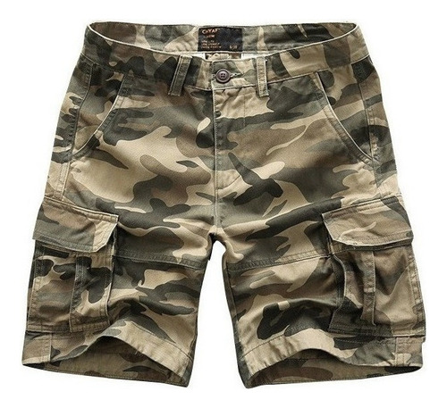 Pantalones Cortos De Camuflaje Hombre Bermudas