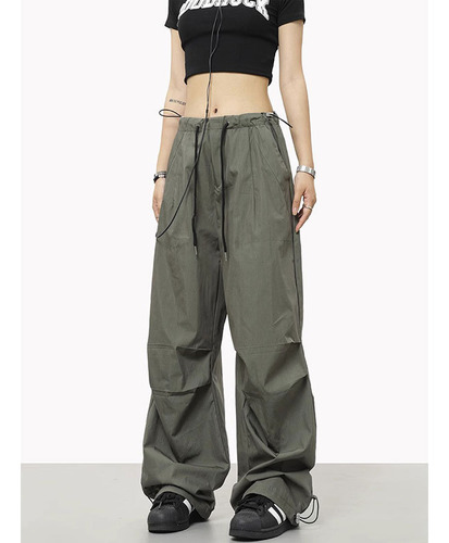 Pantalones Deportivos Casuales Con Cintura Elástica Con Cord