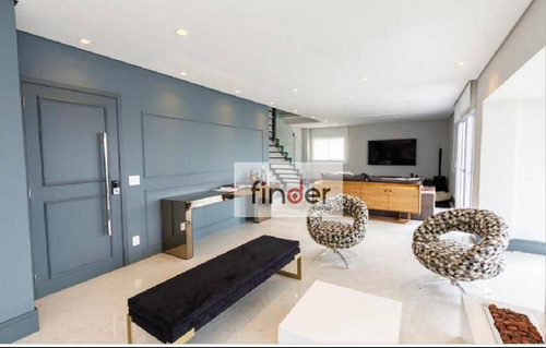 Quartier Campo Belo Na Rua República Do Iraque, 855. Cobertura Duplex Mobiliada, Piscina, Área Gourmet, 3 Suítes, 4 Vagas E Lazer Completo. - Co0578