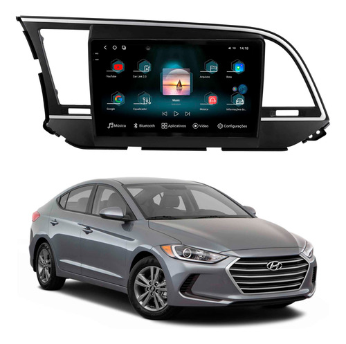 Multimidia Aikon Fóton G3 Elantra 17 A 22 8+256gb Octa 2k 9p