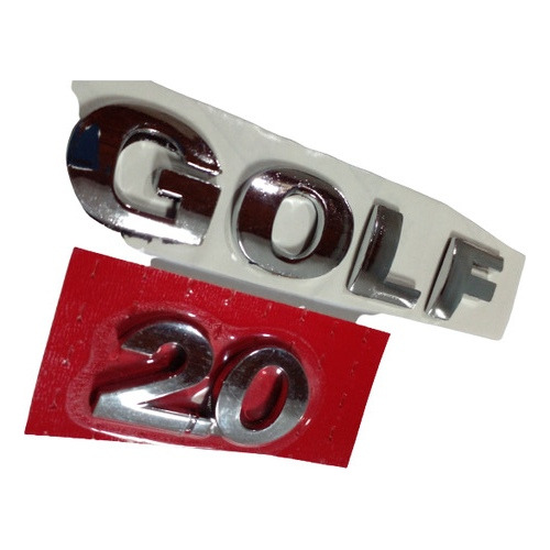 Insignia Emblema Vw Golf 2.0 Baul Cromado