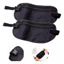 Comprar Kit 2 Pochetes Doleira Cabe Notas Celular Viagem Internacional Antifurto Guarda Passaporte Dinheiro Notas Dolar Seguro Invisível Slim