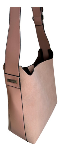 Bolsa Ysl Inspirada Le 5 A 7 Hobo Grande Bolsa + Crossbody Rosa Pálido Lisa Níquel Rosa Pálido
