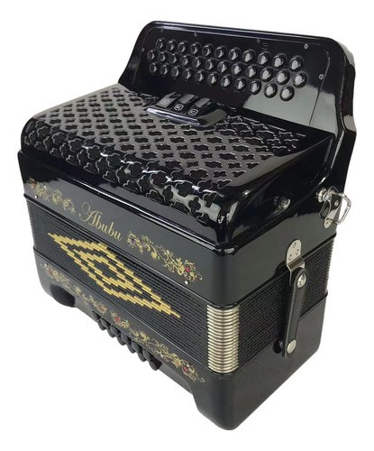 Abubu Acordeon De 34 Teclas 3412 Fbe (negro)