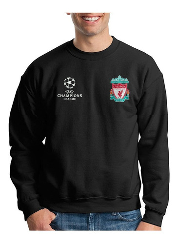 Buzo Deportivo Liverpool Champions League Crewneck Unisex