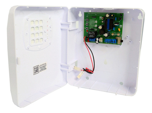 Fech Eletroimã Ipec Porta Vidro Controle Wi-fi Botão Sem Fio Cor Branco