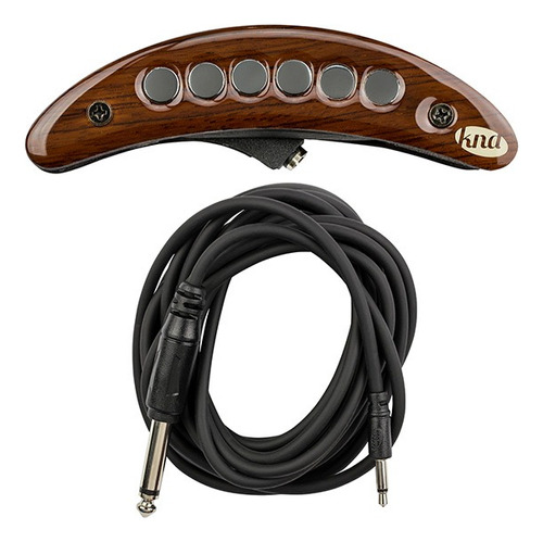 Piezo Portátil Magnetica Kna Sp-1 Para Guitarra Cuerda Acero