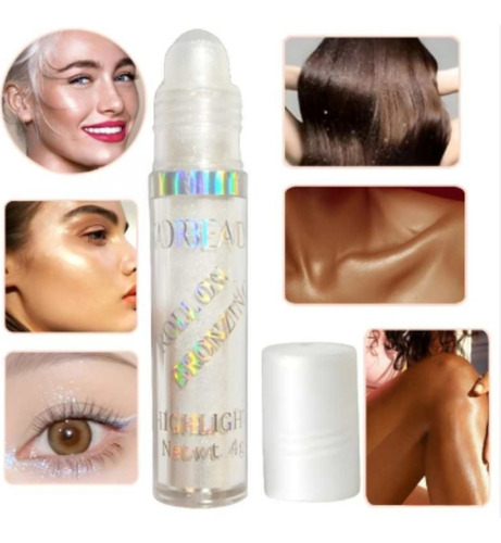 Polvo De Hadas Iluminador Blanco Roll On Rostro Cuerpo Lfme