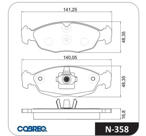 Imagen 6 de 6 de Pastillas De Freno Cobreq Agile 2009/- Suzuki Fun Sist Teves