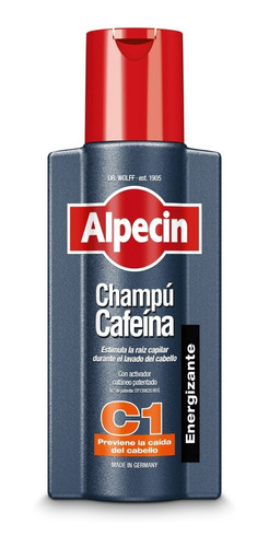 Imagen 1 de 9 de Shampoo Alpecin Cafeína C1 Anticaída 250ml