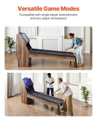 Mesa De Juego Arcade Roll & Score 9ft Marcador Led 4 Bolas