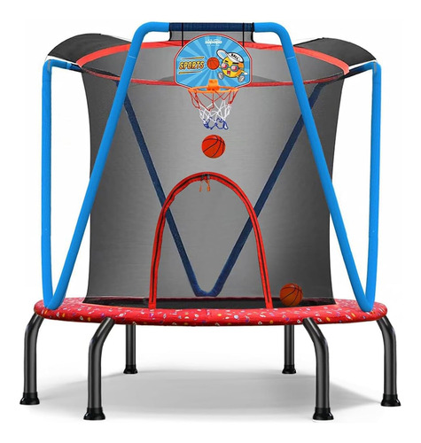 Trampolín Pequeño Sin Huecos Para Niños 2-5 Años, 54x66 Cm