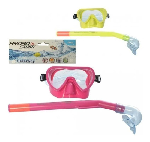 Imagen 3 de 7 de Set De Snorkel Clasico Antiparras Bestway 24036