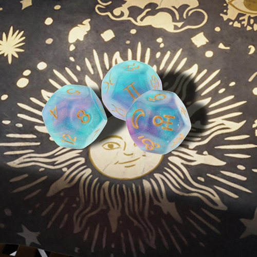 2 Dados Poliédricos Astrología Dados Digitales Para Juego