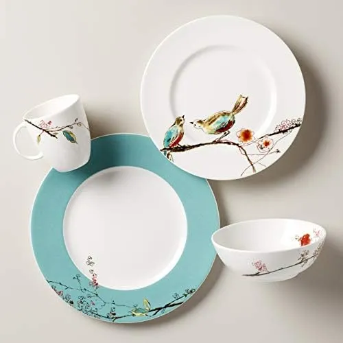 Lenox Chirp Juego De Cubiertos De 4 Piezas, 5.1 Lb, Multicol