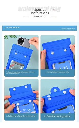 Kit 10 Capas Celular Á Prova D'água Flutuante Não Afunda