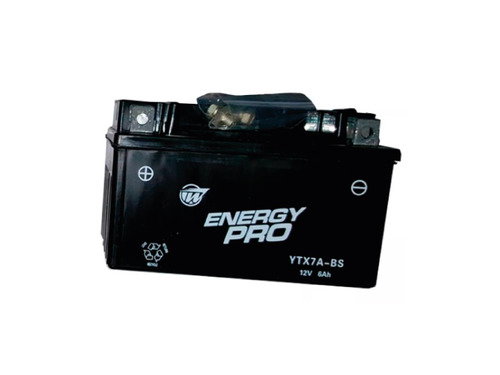 Batería Energy Pro Ytx7a-bs Libre Mantenimiento Motociclo