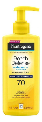 Neutrogena Beach Defense Bloqueador Solar Locion Fps 70