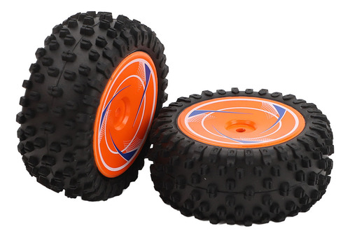 Rc Car Tires 2pcs Rear 75mm Rubber Remote Control Wheels