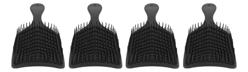 Peine Desenredante Del Cabello, 4 Cepillos Huecos Para Masaj