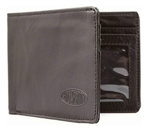 Big Skinny Para Hombre Slimline Piel Bi-fold Cartera Fina