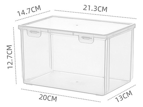Caja De Pan Transparente Muffins Soporte De 21,3x14,7x12,7cm