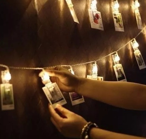 Imagen 4 de 10 de Guirnalda Luces Led 20 Broches 3 Metros Pilas Fiesta Diversi