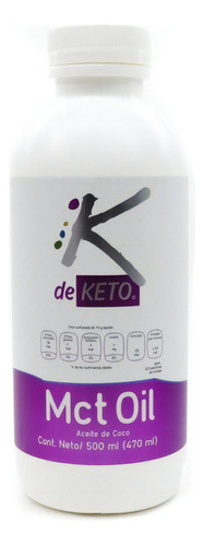 Mct Oil K De Keto Ceto Aceite De Coco Fraccionado Cetosis