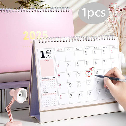 Calendario De Mesa De 2025 Años Flip Cover Cover Monthly