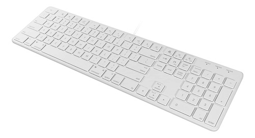 Teclado Con Cable Usb Macally Slim - Tamaño Completo Diseño 