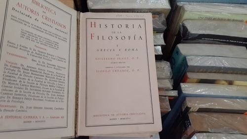 Historia De La Filosofia Tomo I Grecia Y Roma Bibl Aut Crist