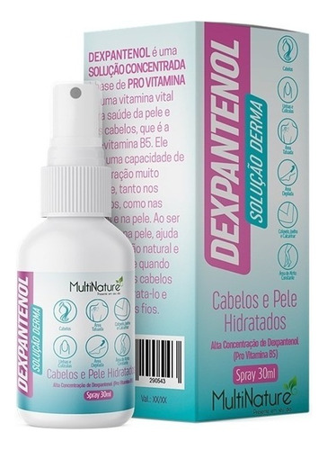 Solução Derma Dexpantenol Spray Multinature 30ml