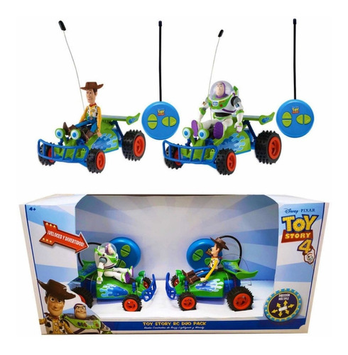 2 Autos Radiocontrol Toy Story 4 Woody Y Buzz Lightyear R/c