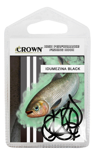 Anzol Crown Idumezina Black Número 18 Com 10 Unidades