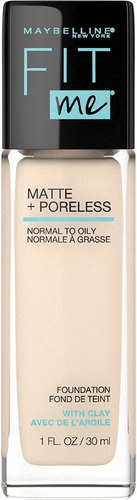 Base De Maquillaje Piel Normal/grasa Fit Me Matte Maybelline