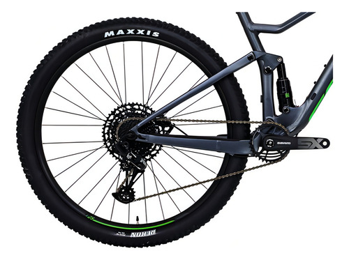 Bicicleta Scott Spark 970 2021, cuadro Sram Nx Eagle de 12 V, talla L, color negro/verde