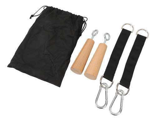 Wooden Pull Up Grips 1 Pair Professional Arm Strength