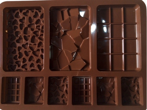 Molde Para Hacer Barritas De Chocolate Decorativas  