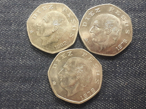 Moneda 10 Pesos Nueva 1976 / 1978 / 1982 Escoje 1