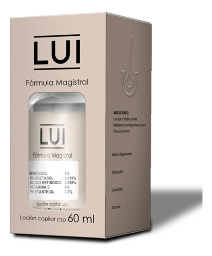 Lui Loción Capilar Anticaída Tratamiento Alopecia Fórmula 1