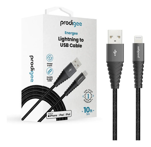 Cable Prodigee Lightning De 3 M - iPhone/ iPad/ iPod