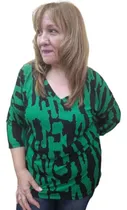 Comprar Remera De Morley Soft, Mangas 3\u002F4, Cuello En V,estampada,t.u