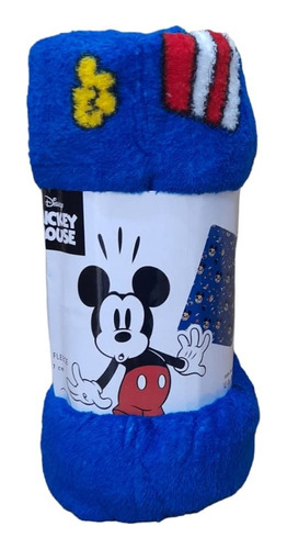 Manta Con Diseño Mickey Disney Algodón 127x152cm Niños