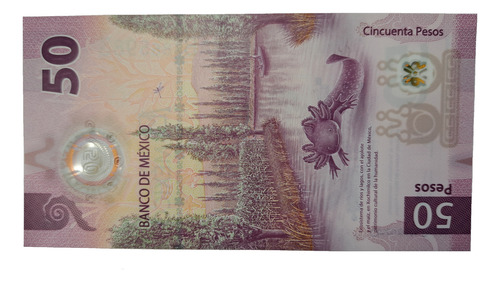 Billete 50 Pesos Serie Ab Palíndromo - Nuevo - Sin Circular
