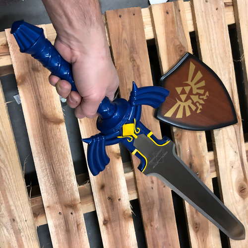 Master Sword De Link Legend Of Zelda Deluxe Ocarina Of Time Blue
