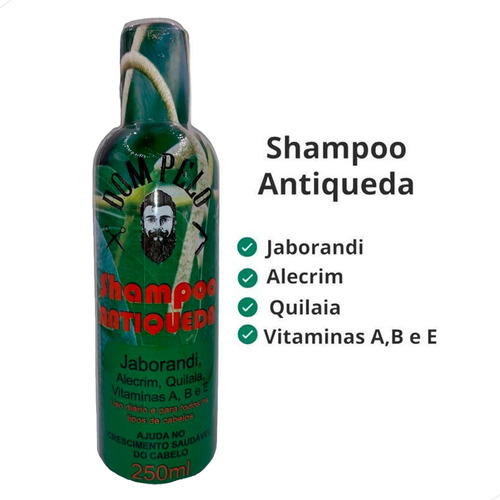 3 Shampoo Antiqueda Crescimento Saudável Jab Dom Pelo 250ml