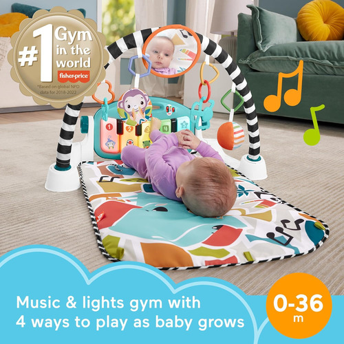 Fisher-price Baby Activity Mat Glow And Grow Kick & Play ...